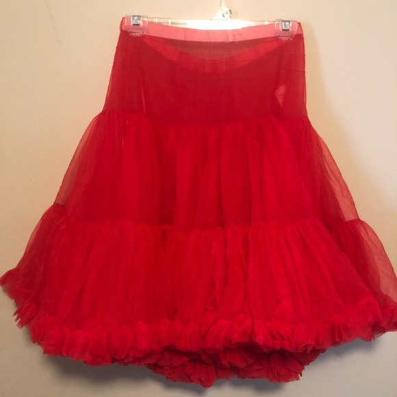 partners please Dresses & Skirts - Partners Please Red Petticoat skirt size M